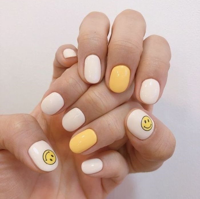 hình nail trắng đẹp nhất