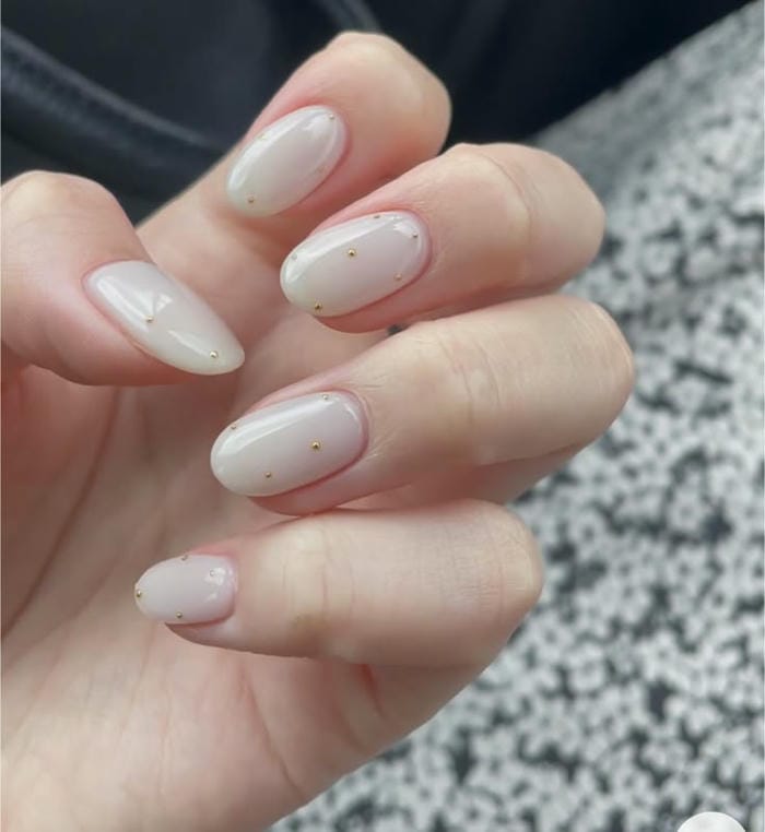 hình nail trắng