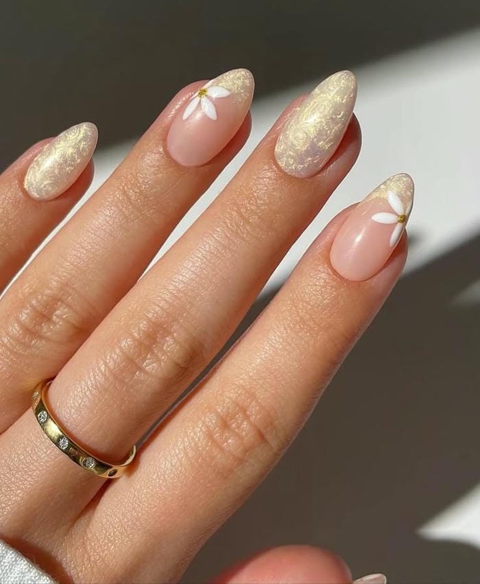 hình nail vẽ hoa đẹp nhất