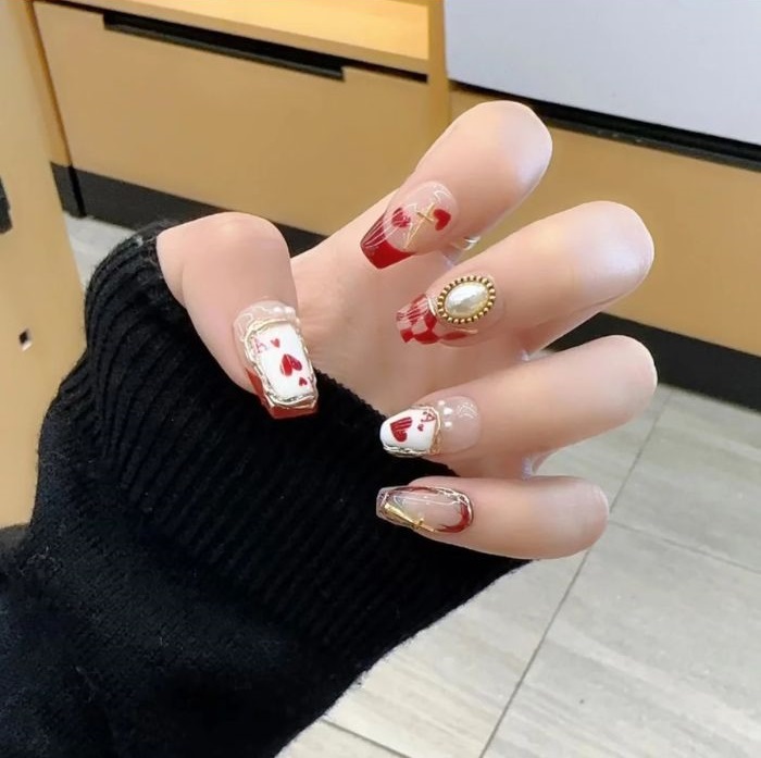 nail bộ bài xinh nhất