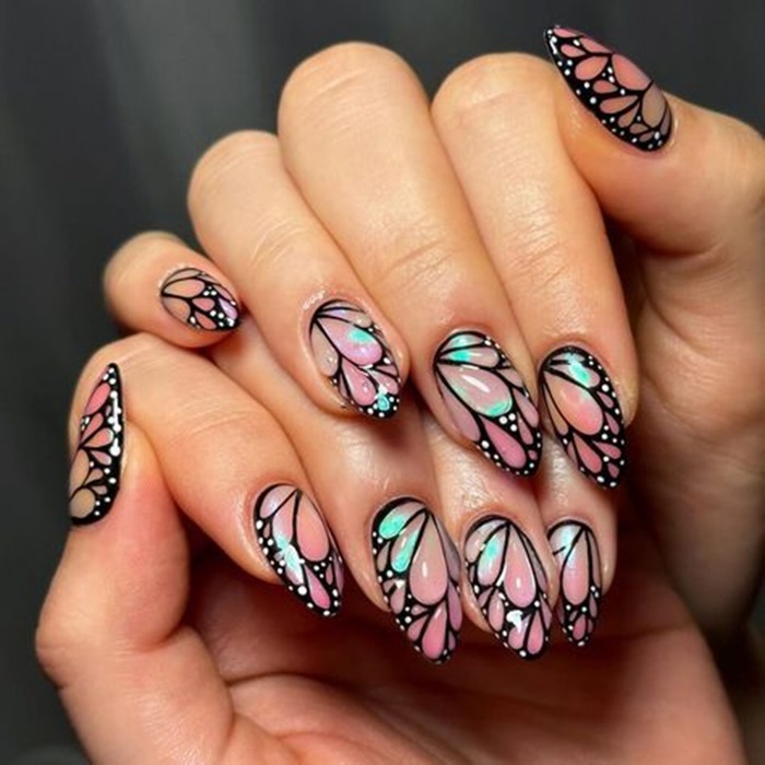 nail bướm cực đẹp