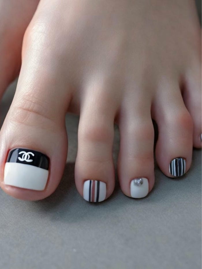 nail chân chanel sang