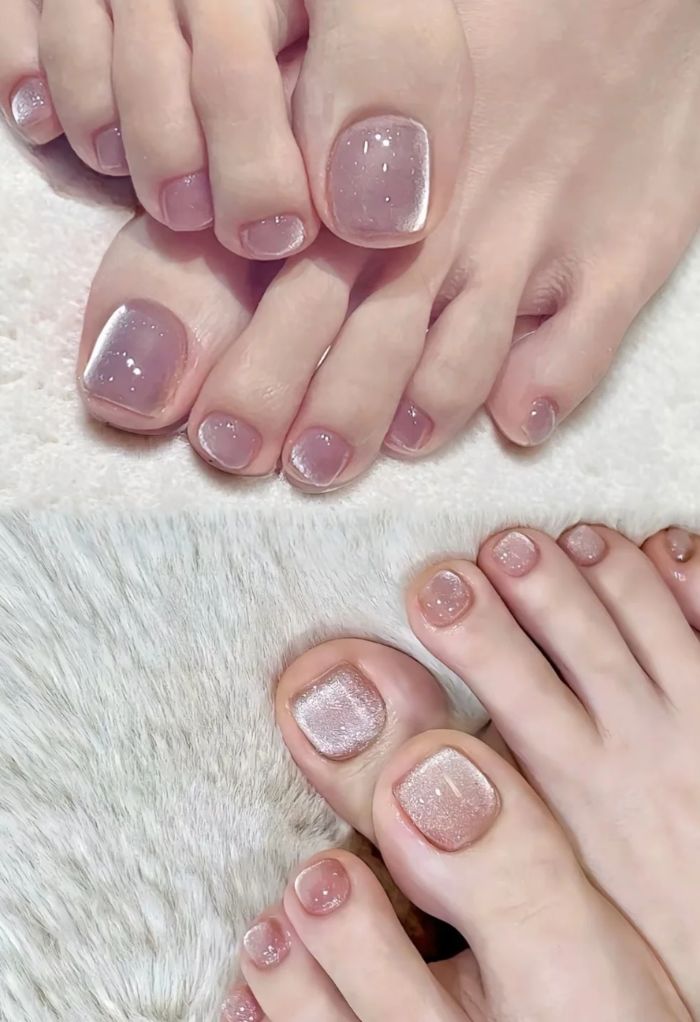 nail chân mắt mèo cực đẹp