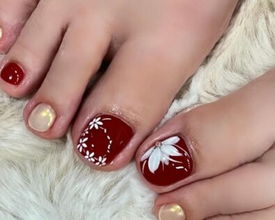 66+ Mẫu nail chân vẽ hoa được thiết kế riêng cho phái đẹp