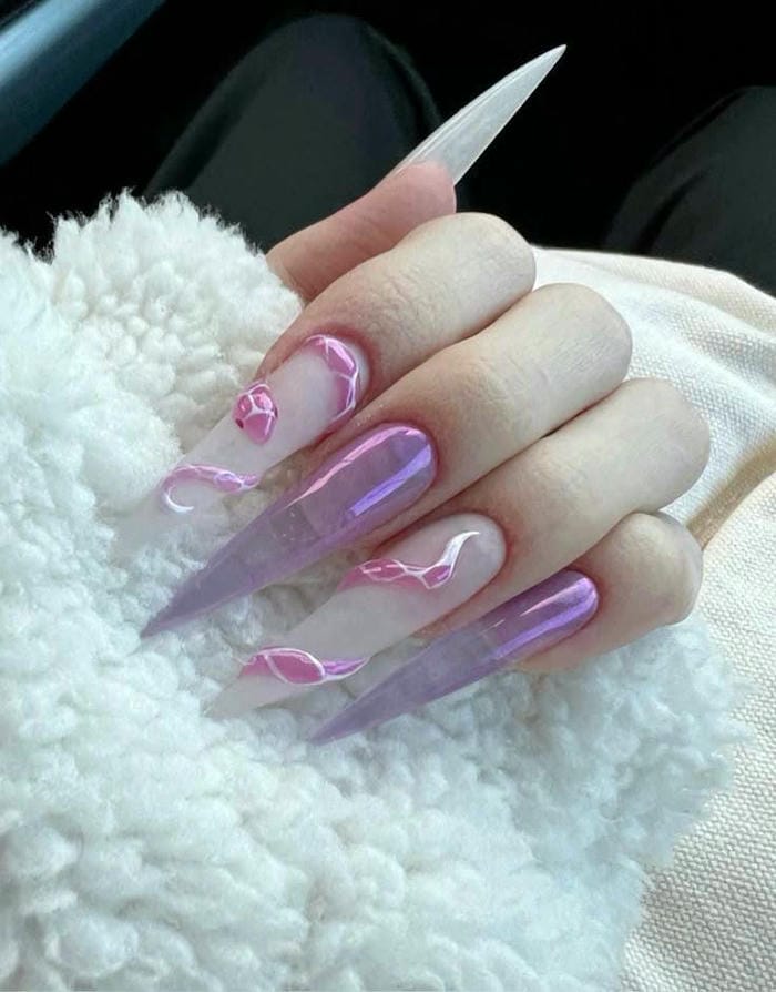 nail con rắn đẹp