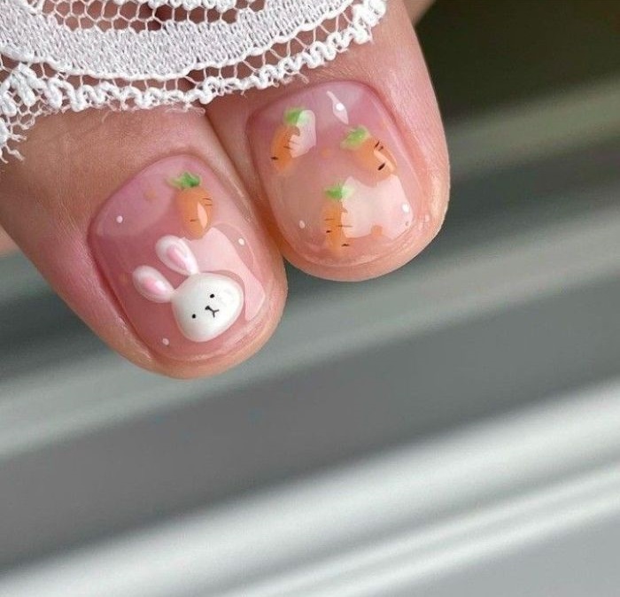 nail con thỏ cute nhất