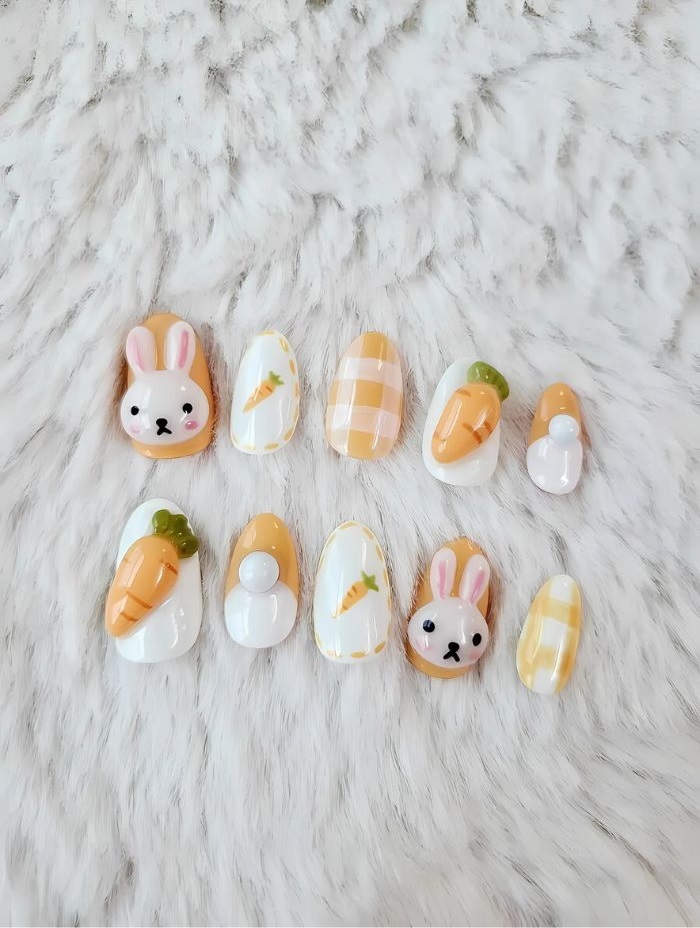 nail con thỏ dễ thương