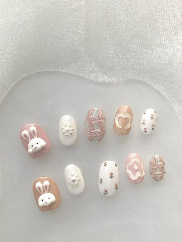 nail con thỏ đẹp nhất