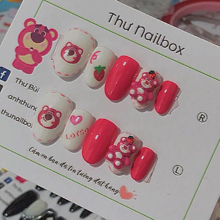 nail gấu dâu nailbox