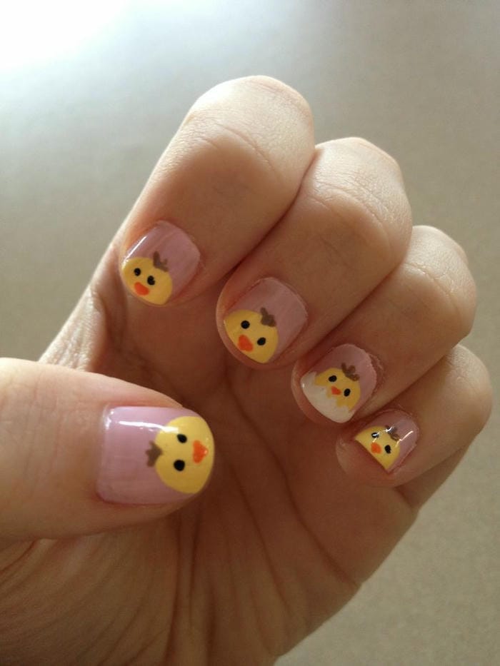 nail hình con vật đáng yêu