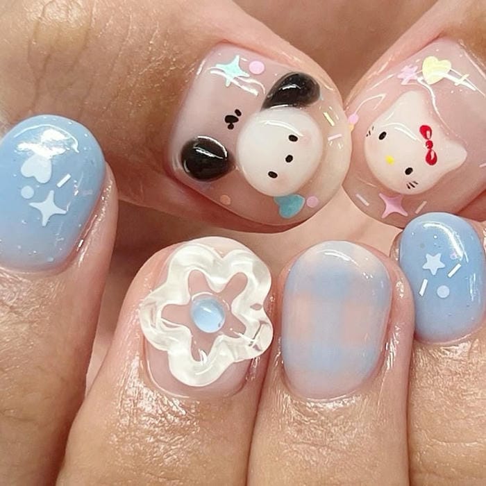 nail hình con vật