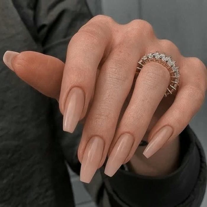 nail màu nude cực đẹp