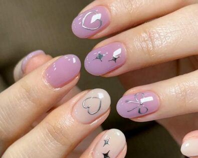 Tổng hợp những mẫu nail màu tím đơn giản nhẹ nhàng cực xinh