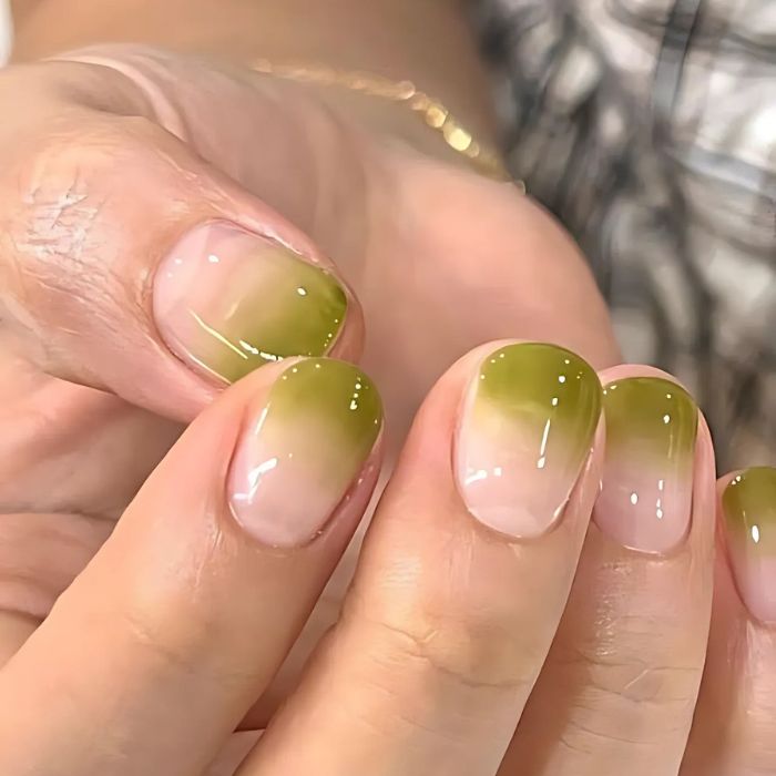 nail màu xanh bơ đẹp