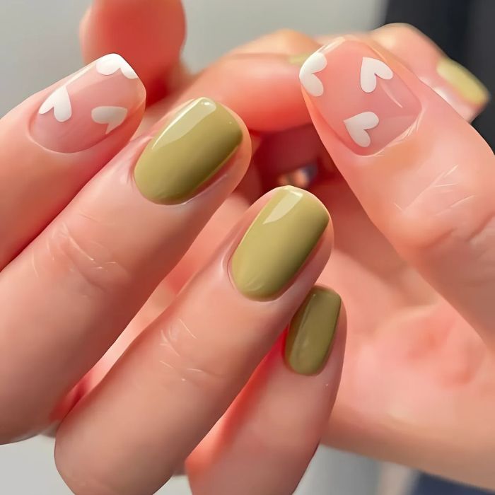 nail màu xanh bơ xinh nhất