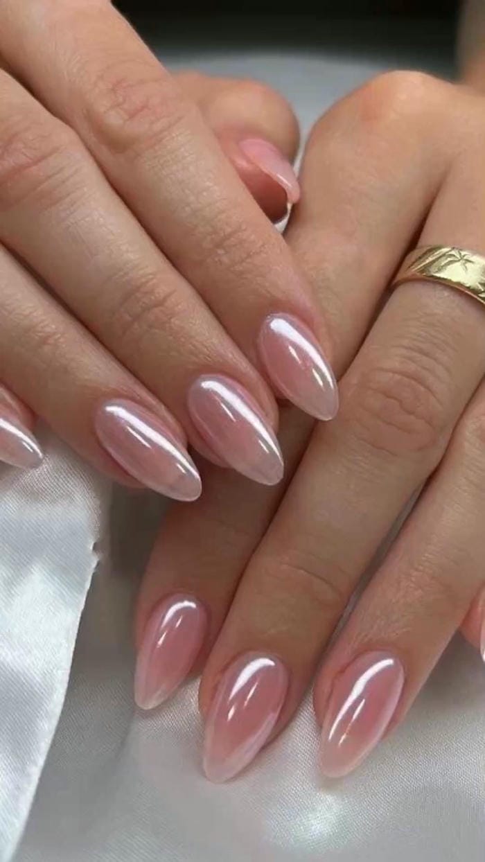 nail ngọc trai siêu cute