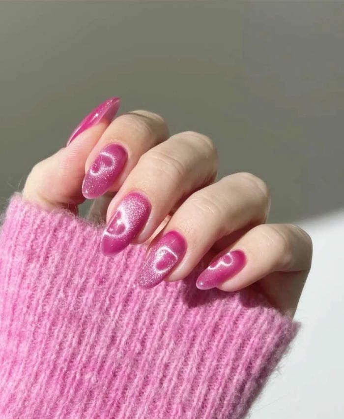 nail trái tim cute nhất