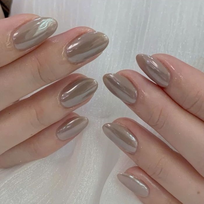 nail trắng gương xinh nhất