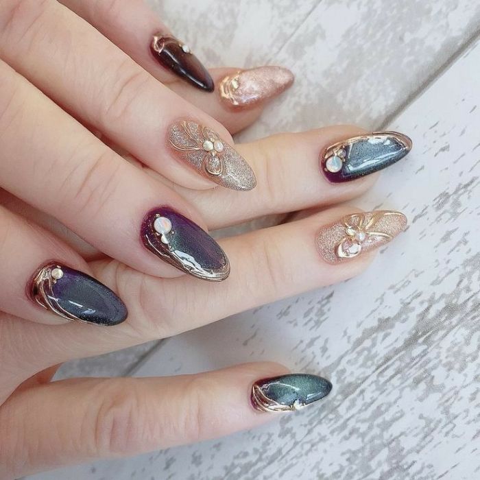 nail vân đá cực đẹp