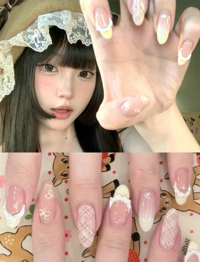 nail vẽ cute cực đẹp