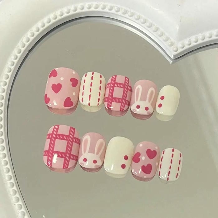 nail vẽ cute dễ thương