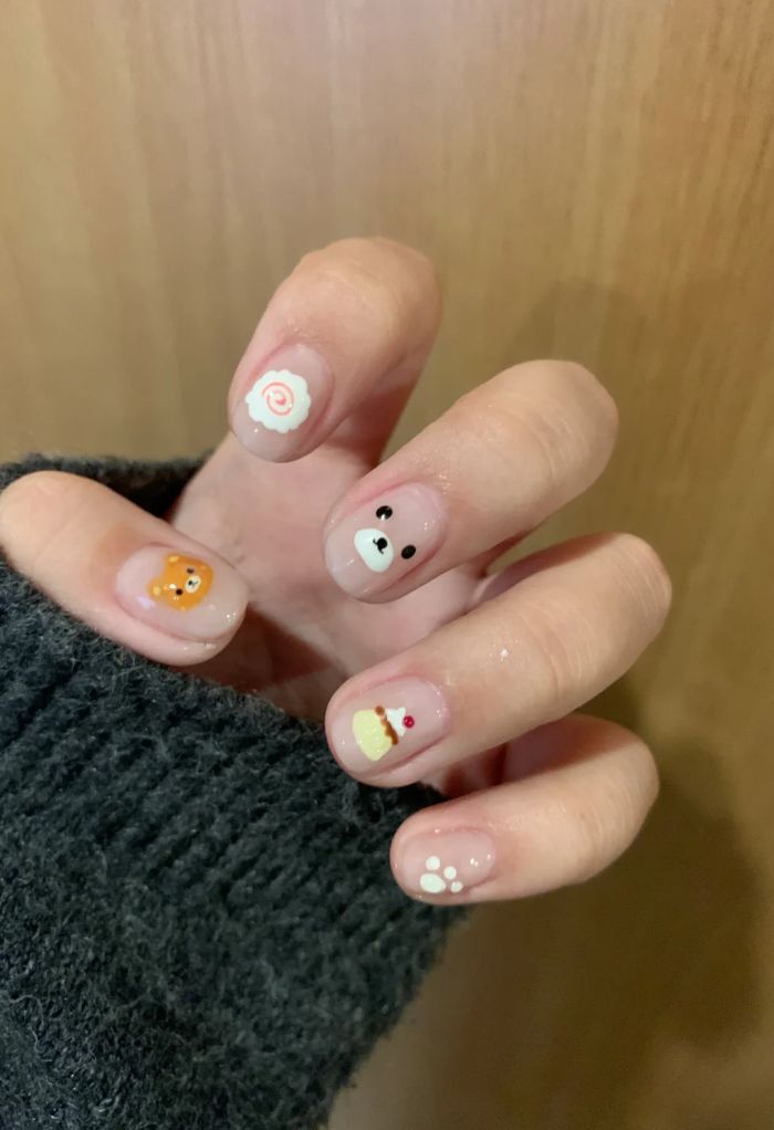 nail vẽ cute siêu xinh