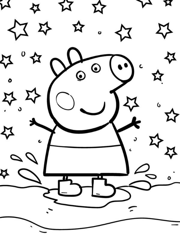 tô màu tranh heo peppa đáng yêu nhất