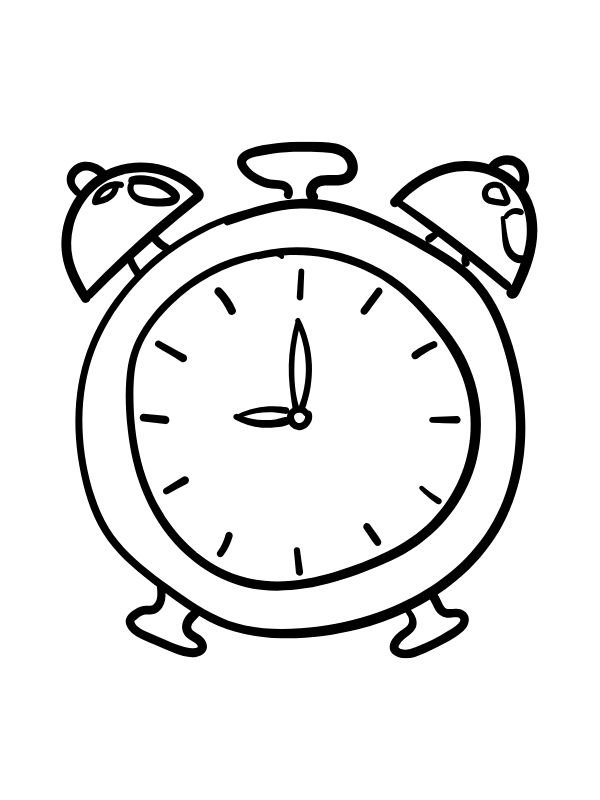tranh đồng hồ tập tô cho bé