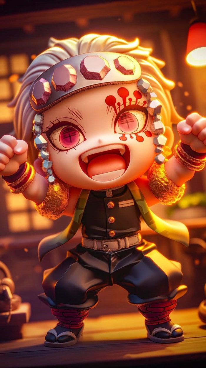 Thanh Gươm Diệt Quỷ chibi 3D