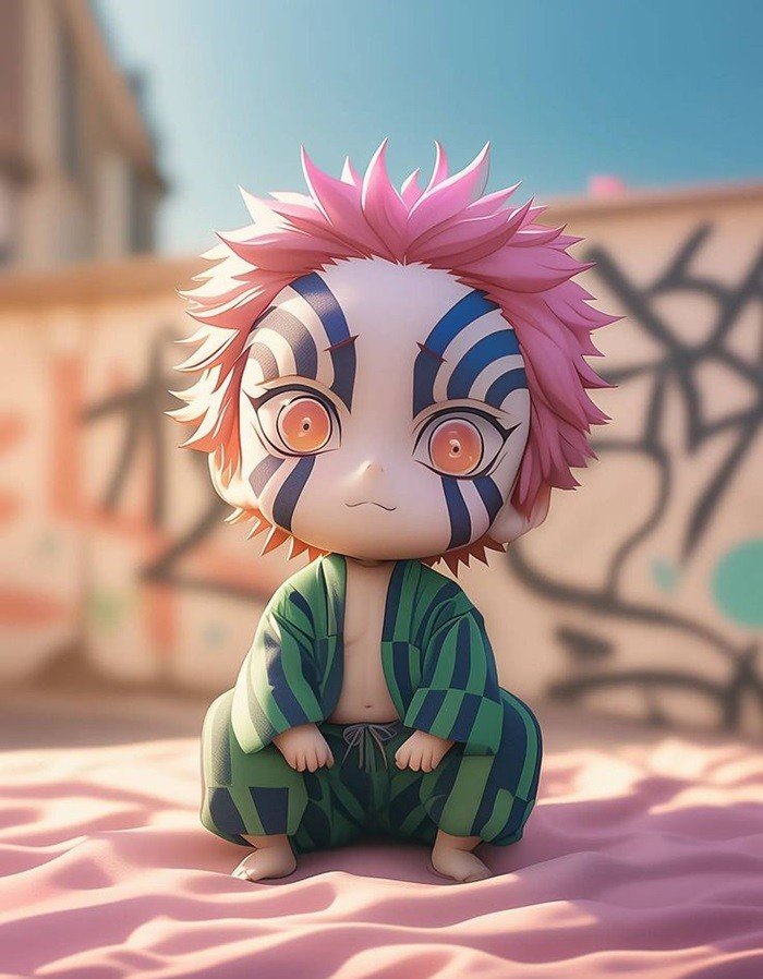 Thanh Gươm Diệt Quỷ chibi azaka 3D