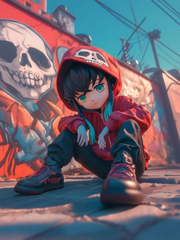 Thanh Gươm Diệt Quỷ chibi muichiro ngầu
