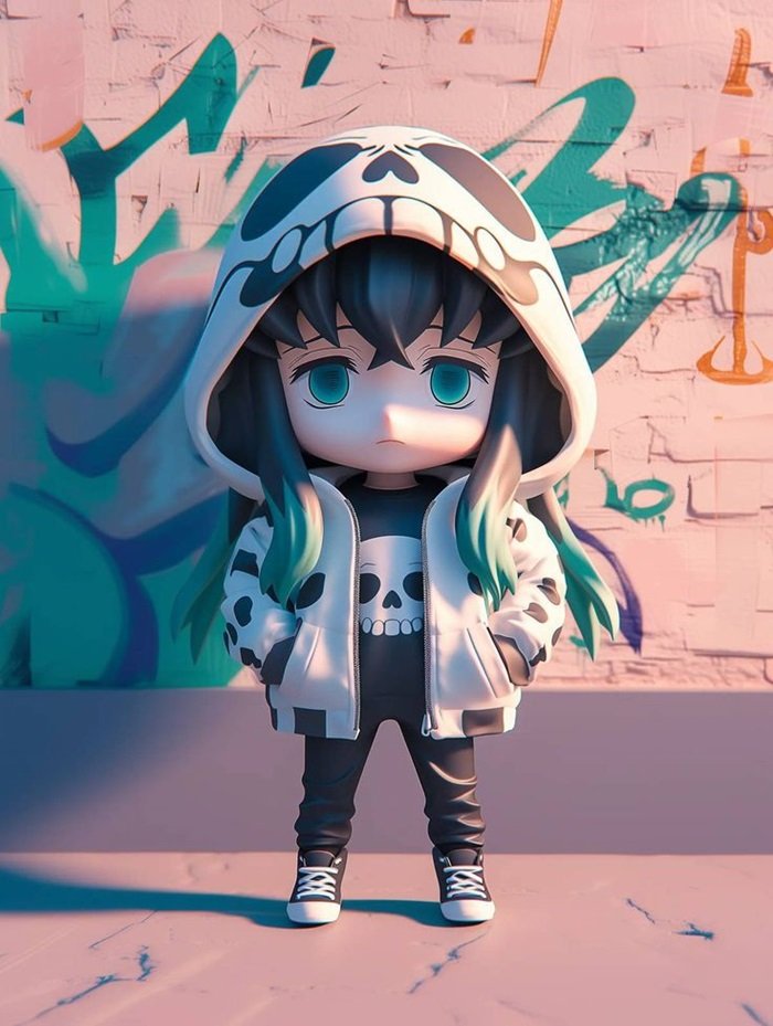 Thanh Gươm Diệt Quỷ chibi muichiro