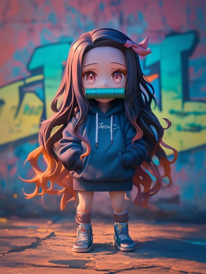 Thanh Gươm Diệt Quỷ chibi nezuko 3D
