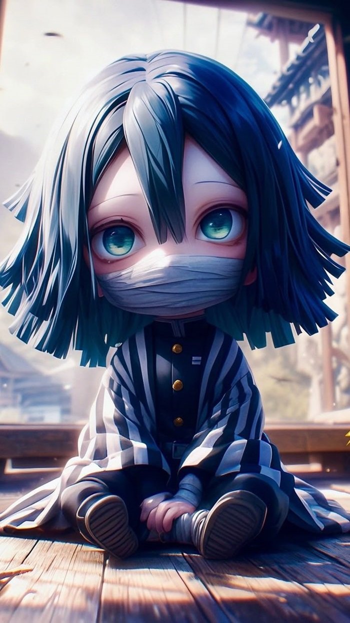 Thanh Gươm Diệt Quỷ chibi obanai