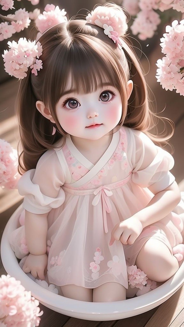 ảnh bé gái chibi dễ thương