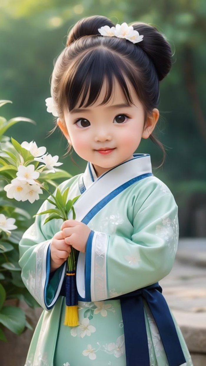 ảnh bé gái chibi siêu dễ thương