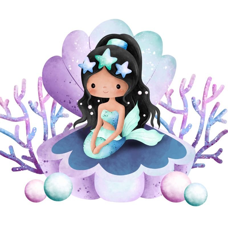 ảnh chibi nàng tiên cá cực cute