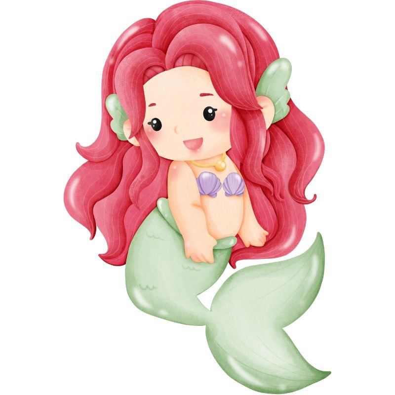 ảnh chibi nàng tiên cá siêu đẹp