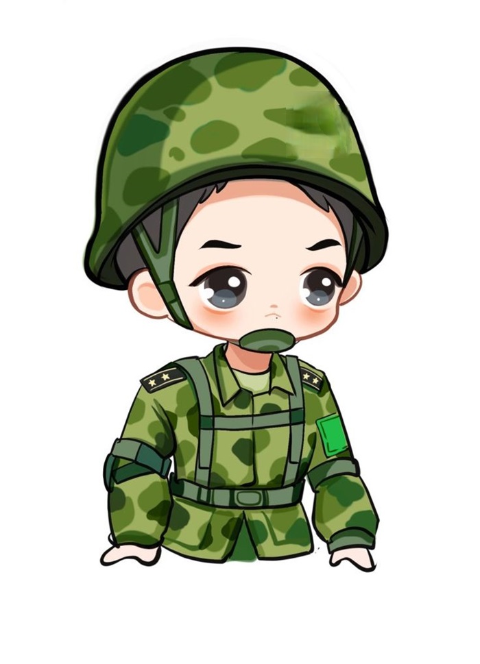 ảnh chú bộ đội chibi cực đáng yêu
