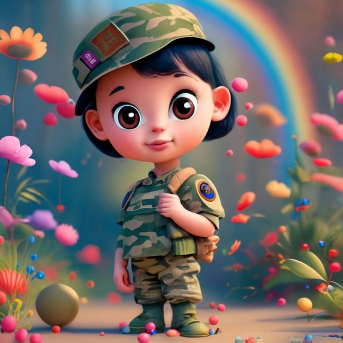 ảnh chú bộ đội chibi đáng yêu nhất