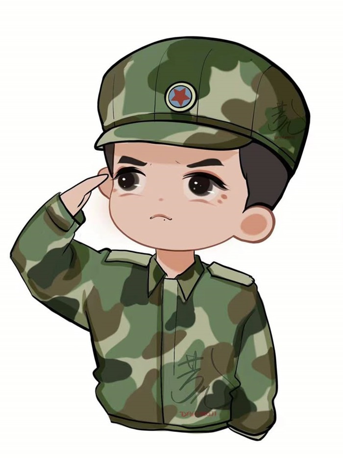ảnh chú bộ đội chibi dễ thương