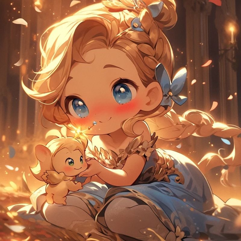 ảnh công chúa chibi 3d