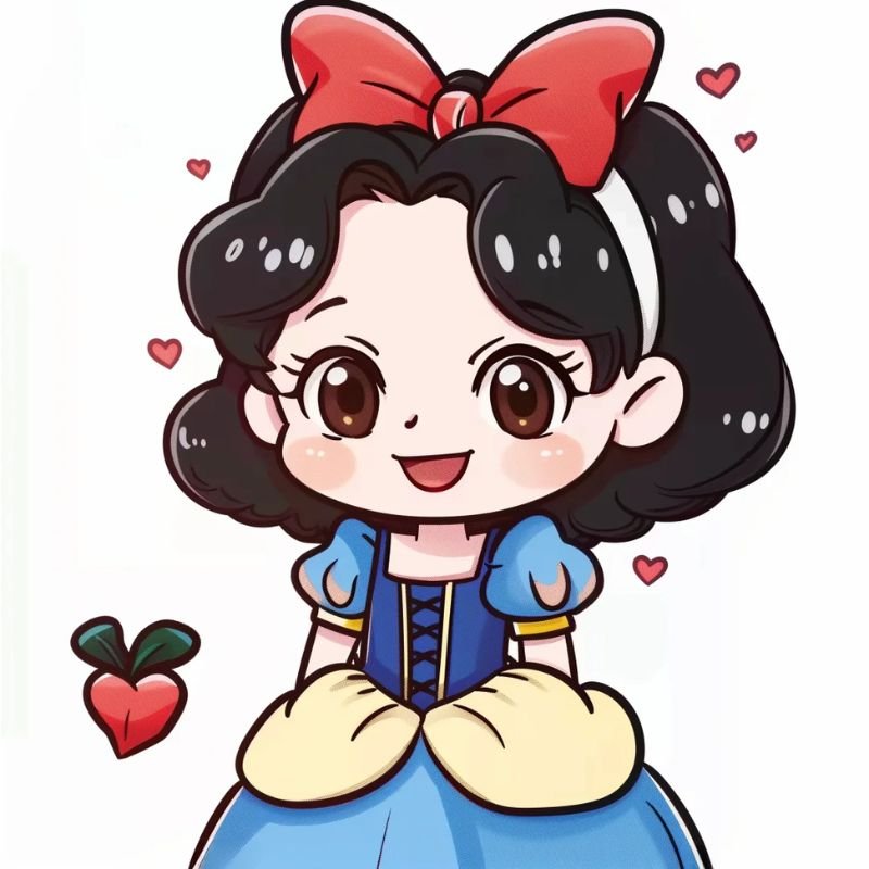 ảnh công chúa chibi bạch tuyết