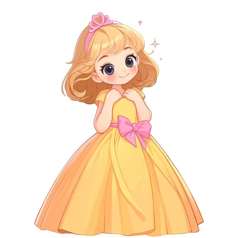 ảnh công chúa chibi đag yêu nhất