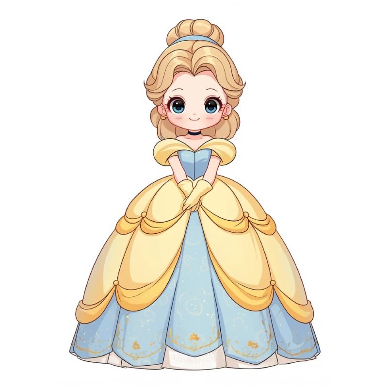 ảnh công chúa chibi đáng yêu