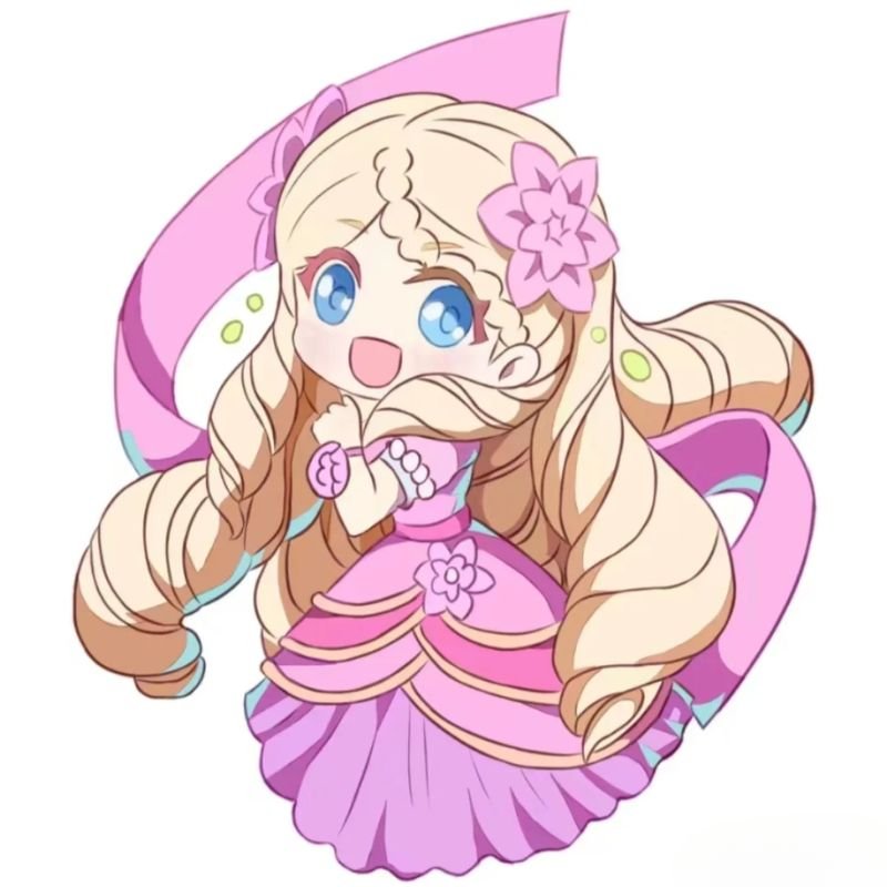 ảnh công chúa đeo nơ chibi