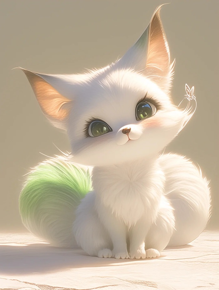 ảnh hồ ly chibi đáng yêu nhất