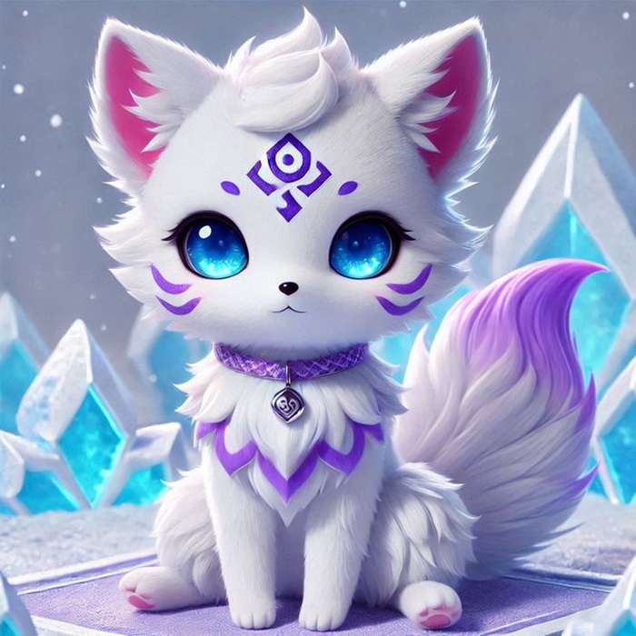 ảnh hồ ly chibi dễ thương