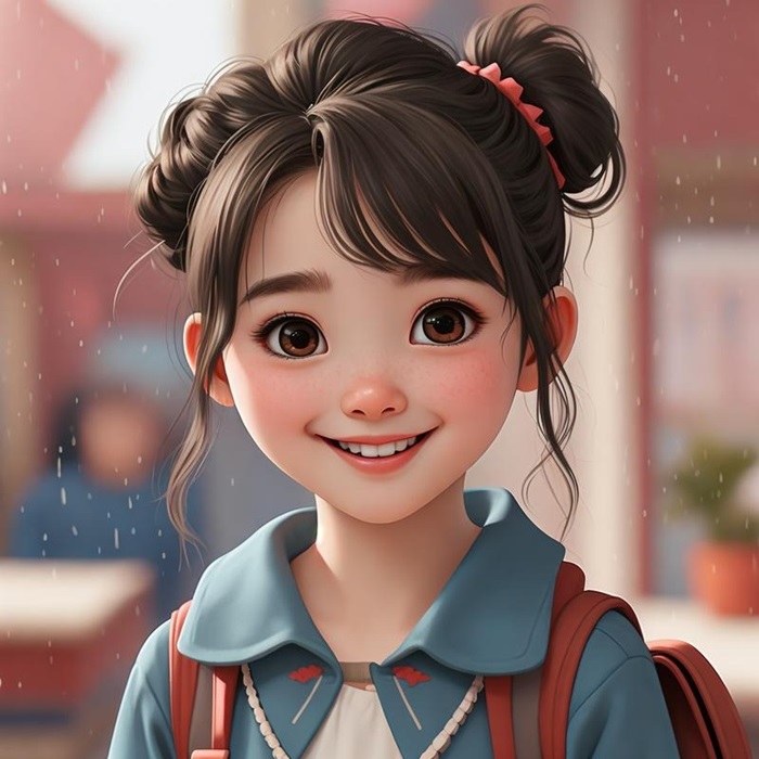 ảnh học sinh chibi dễ thương
