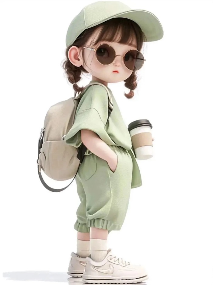 ảnh học sinh chibi đeo kính